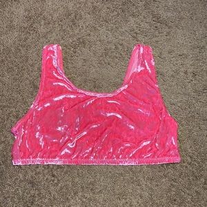 velevet crop top